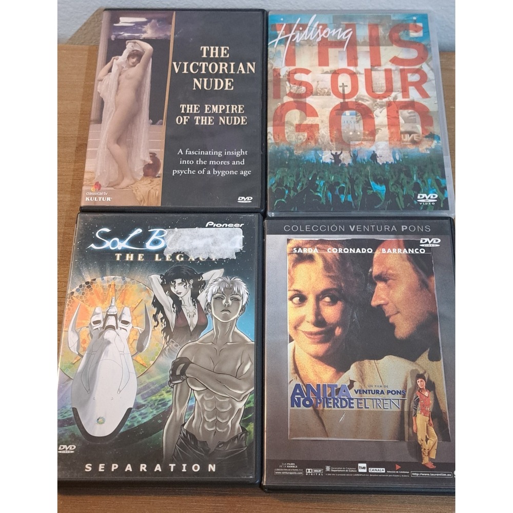 DVD Lot 4 Victorian Nude Documentary Hillsong Live Sol Bianca Anime Spanish Film